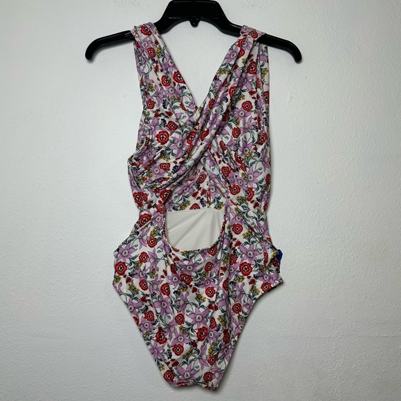 Anthropologie Floral One Piece Swimsuit  Tropical With Padding - Picture 3 of 14